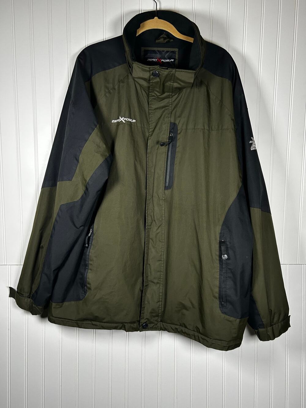 Zero x posur winter jacket/rain, jacket wonder windbreaker men’s size XXL green
